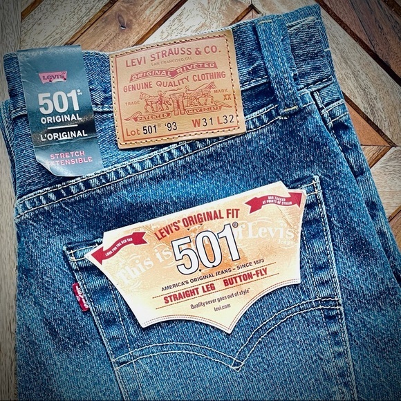 Levi’s Premium 501 ‘93 Straight Dark Stone Wash - Picture 5 of 15